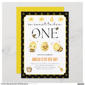 1st_bee_day_party_bee_birthday_party_invitation-r821c18fd8b9d4331a9b86947f8fc2c2c_tcv4s_2154 1st bee-day party, bee birthday party invitation