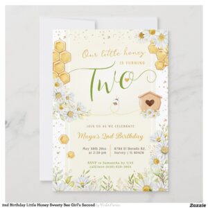 2nd_birthday_little_honey_sweety_bee_girls_second_invitation-rf1236de93e3a4a75833a4a505d9d97ef_tcvqa_2154 2nd Birthday Little Honey Sweety Bee Girl's Second Invitation
