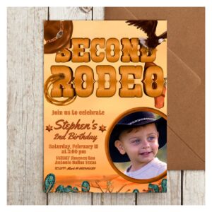 2nd_rodeo_birthday_invitation_with_picture-r_x4v4fs_2154 2nd Rodeo Birthday Invitation with Picture