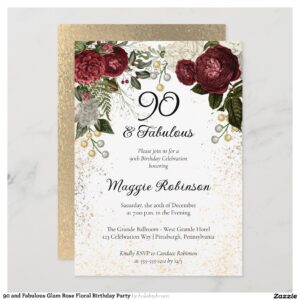 90_and_fabulous_glam_rose_floral_birthday_party_invitation-r640e740755404ee3a29b00a57027d301_tcv4j_2154 90 and Fabulous Glam Rose Floral Birthday Party Invitation