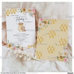 a_sweet_little_honey_floral_girl_birthday_invitation-r_vse60a_2154 A sweet little honey floral girl birthday invitation