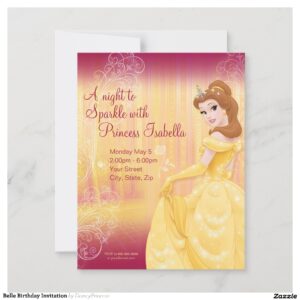 Belle Birthday Invitation