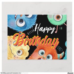 birthday postcard monsters inc
