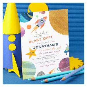 Budget Blast Off! Rocket Trip Boy Birthday Party