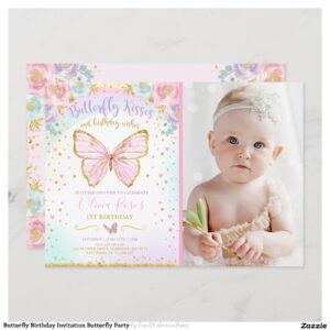 Butterfly Birthday Invitation Butterfly Party