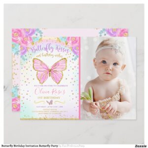 Butterfly Birthday Invitation Butterfly Party