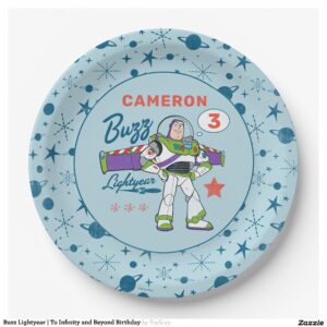 Buzz Lightyear To Infinity and Beyond Birthday Paper Plates