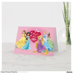 Disney Princess Valentine Holiday Card