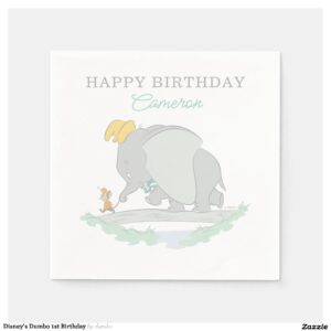 Disney's Dumbo 1st Birthday Napkins