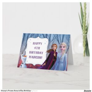 Disney's Frozen Anna & Elsa Birthday Card