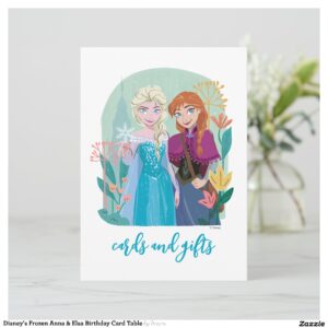 Disney's Frozen Anna & Elsa Birthday Card Table