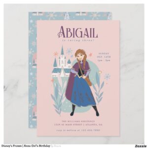 Disney's Frozen Anna Girl's Birthday Invitation