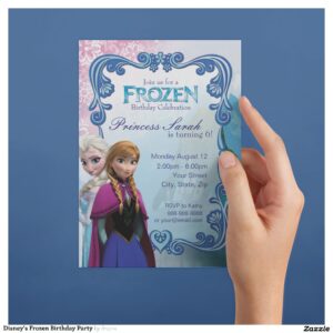 Disney's Frozen Birthday Party Invitation