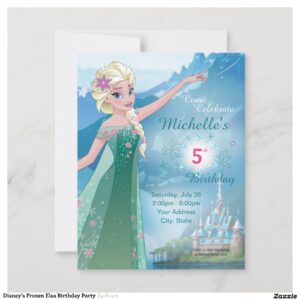 Disney's Frozen Elsa Birthday Party Invitation