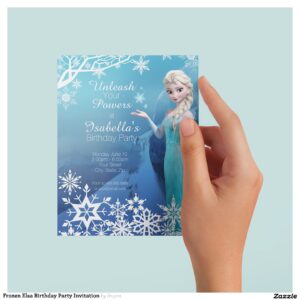 Disney's Frozen Elsa Birthday Party Invitation