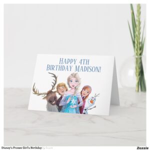 Disney's Frozen Girl's Birthday Card
