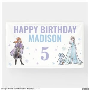 Disney's Frozen Snowflake Girl's Birthday Banner