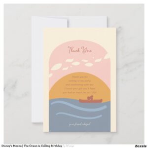 Disney's Moana The Ocean is Calling Birthday Invitation