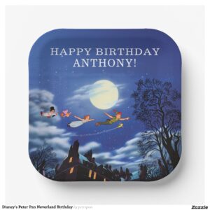 Disney's Peter Pan Neverland Birthday Paper Plates