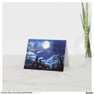 Disney's Peter Pan Neverland Birthday Thank You Card