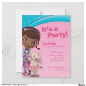 Doc McStuffins Birthday Invitation
