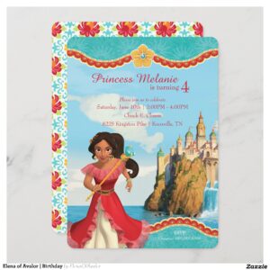 Elena of Avalor Birthday Invitation