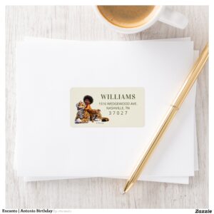 Encanto Antonio Birthday Label