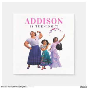 Encanto Sisters Birthday Napkins