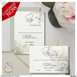 Enchanted Butterfly Garden RSVP Card