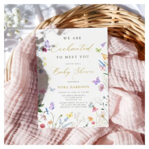 Enchanted To Meet You Baby Shower Invitation
