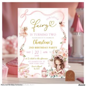 Fairy 2nd Birthday Invitation