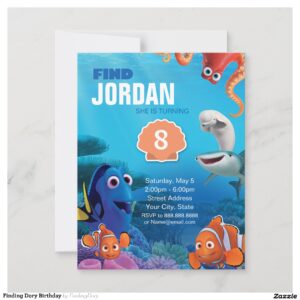 Finding Dory Birthday Invitation