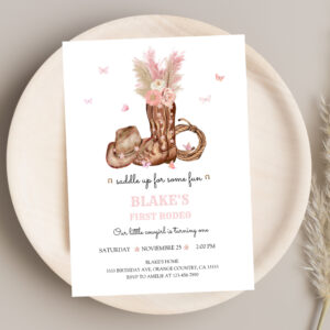 First Rodeo Birthday Invitation