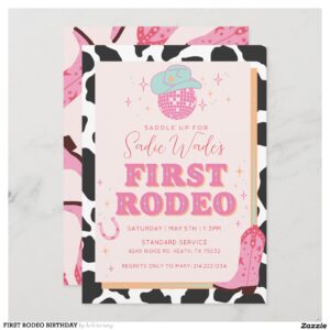 FIRST RODEO BIRTHDAY INVITATION