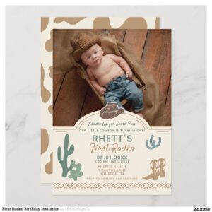 First Rodeo Birthday Invitation