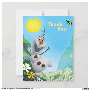 Frozen Olaf Wild for Summer Thank You