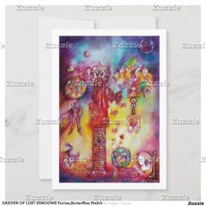 GARDEN OF LOST SHADOWS Fairies,Butterflies Pinkik Invitation