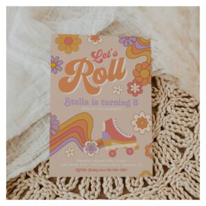 Groovy Skating Invitation Roller Skate