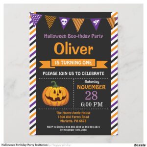 Halloween Birthday Party Invitation