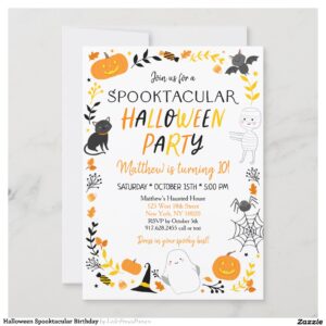 Halloween Spooktacular Birthday Invitation