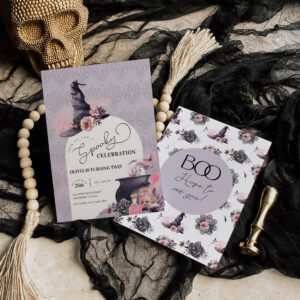 Halloween Witch Birthday Party Invitation