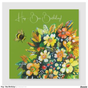 Hap - Bee Birthday Magnetic Invitation