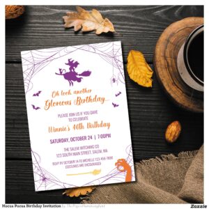 Hocus Pocus Birthday Invitation