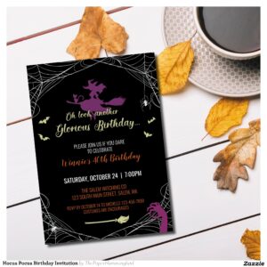Hocus Pocus Birthday Invitation