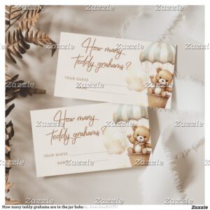 How many teddy grahams are in the jar boho enclosure card