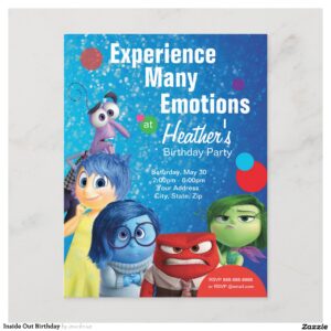 Inside Out Birthday Invitation