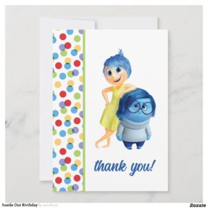 Inside Out Birthday Thank You Card