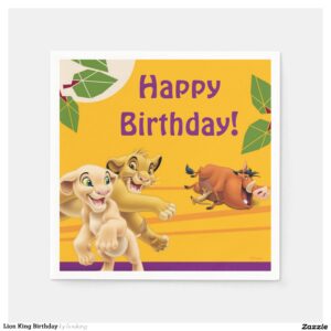 Lion King Birthday Napkins