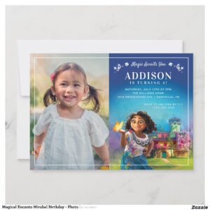 Magical Encanto Mirabel Birthday - Photo Invitation