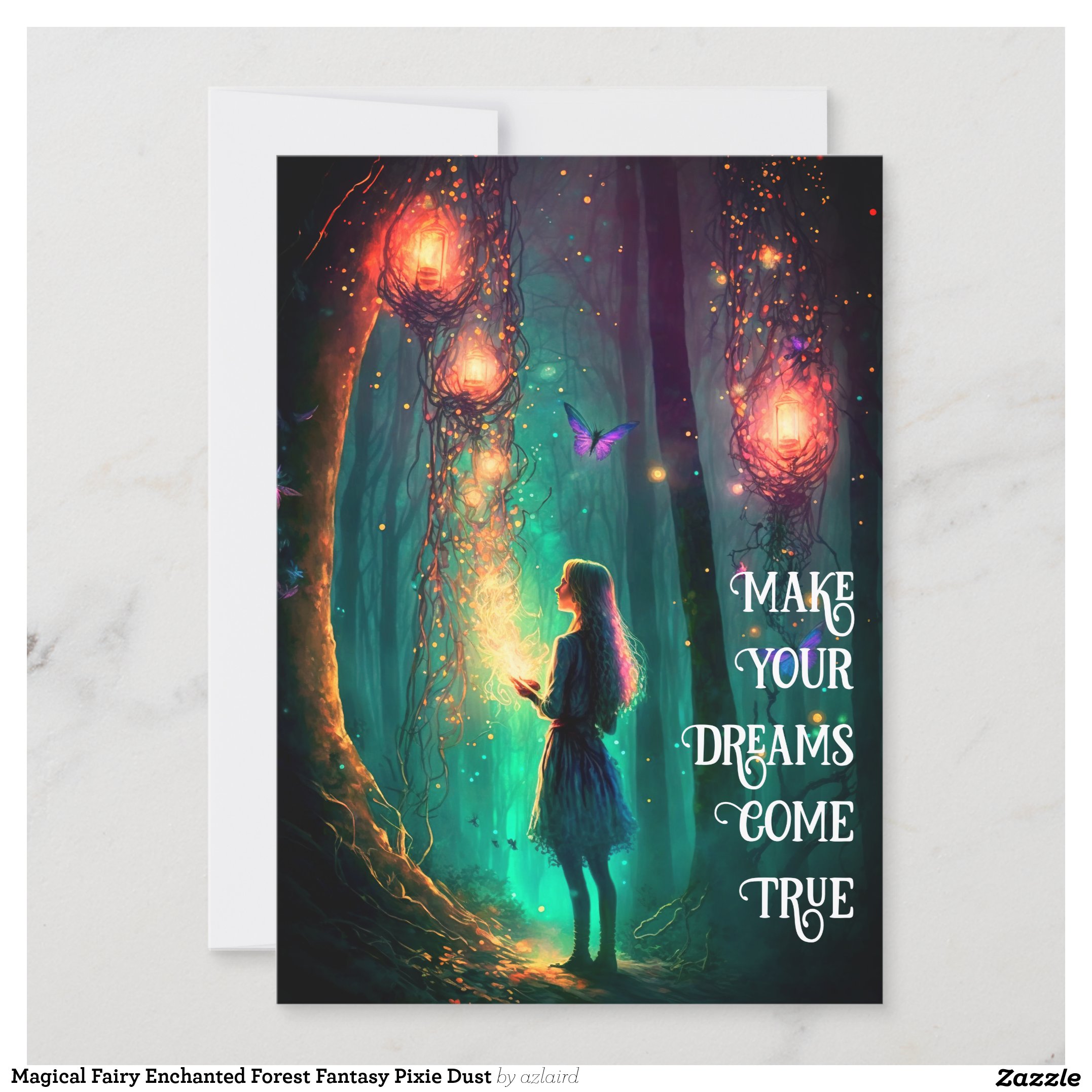 Magical Fairy Enchanted Forest Fantasy Pixie Dust Invitation